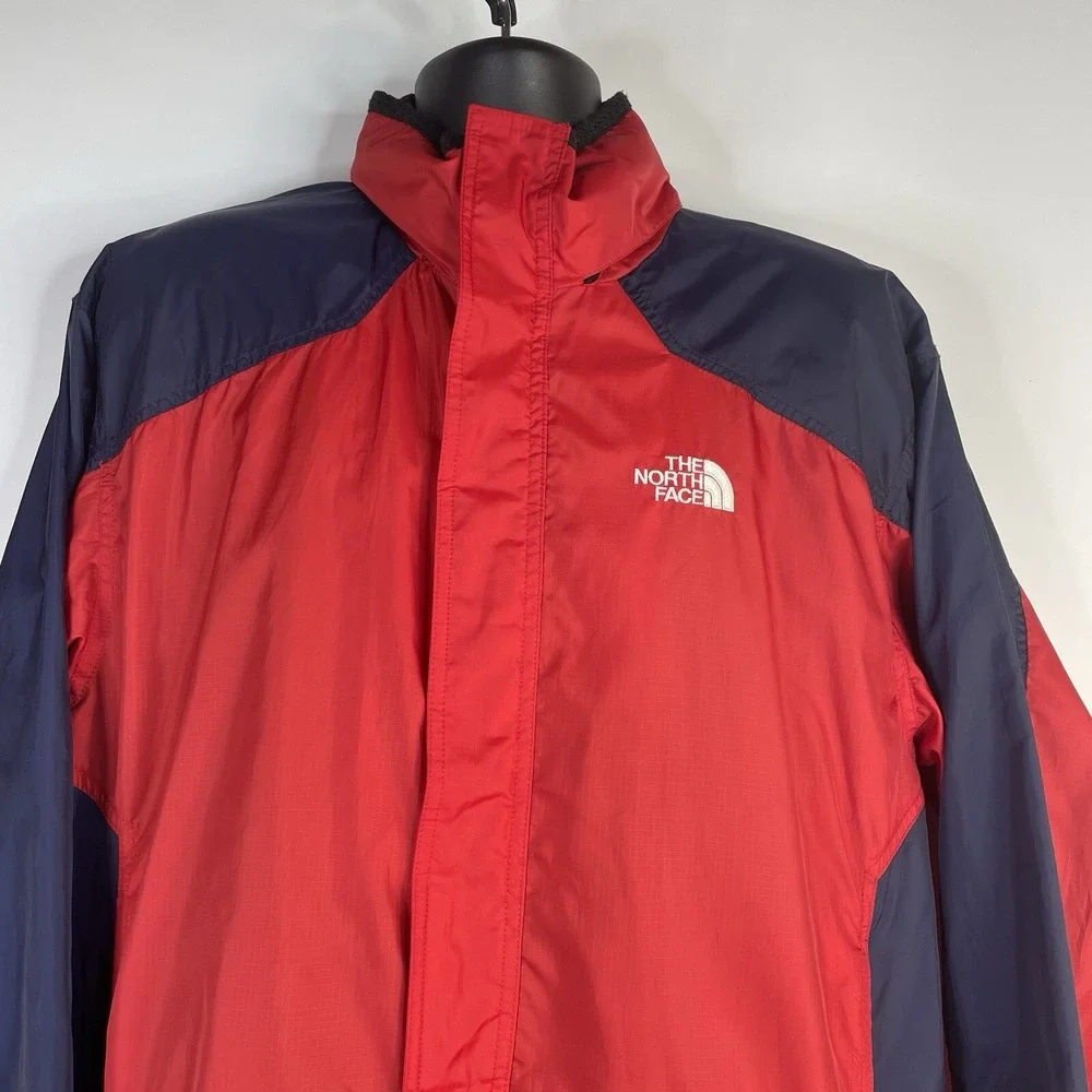 The North Face Jacket‎ Hydrenaline Men XL Red Navy Windbreaker Hooded Rain Lined
